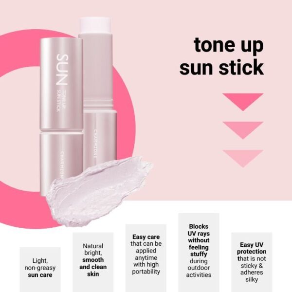 Charmzone, Tone-Up Sun Stick SPF 50+ / PA++++, Sunscreen, Dryness, Normal Skin