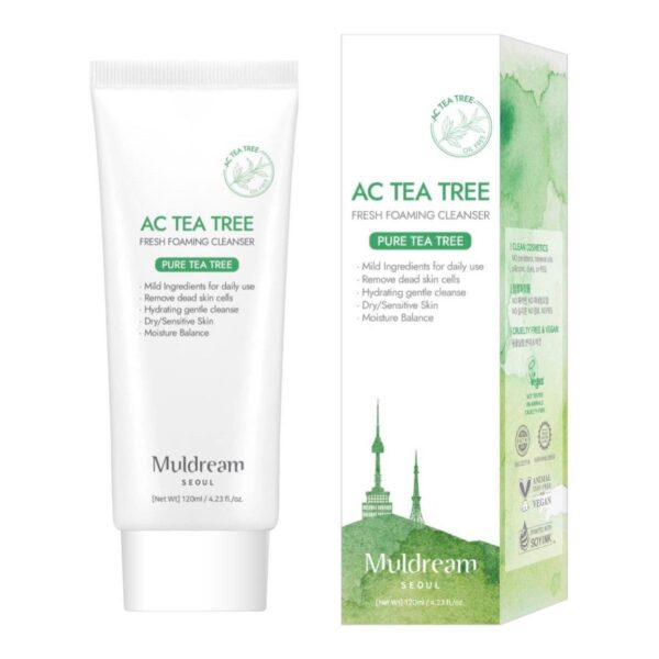Muldream, AC Tea Tree Fresh Foaming Cleanser, Cleanser, Cleanser, Oily Skin