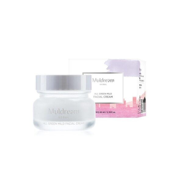 Muldream, All Green Mild Facial Cream, Face Cream, Dryness, Face Cream
