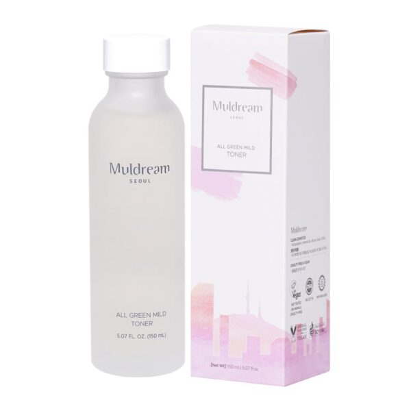 Muldream, All Green Mild Toner, Mist/Toner, Dryness, Mist