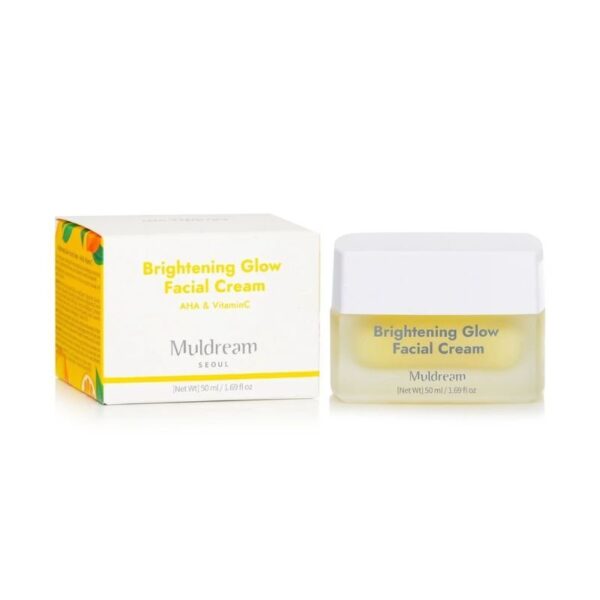 Muldream, Brightening Glow Facial Cream (AHA, VITAMIN C), Face Cream, Dryness, Face Cream