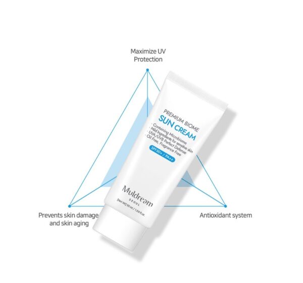 Muldream, Premium Biome Sun Cream SPF50+/PA++, Sunscreen, Dryness, Normal Skin
