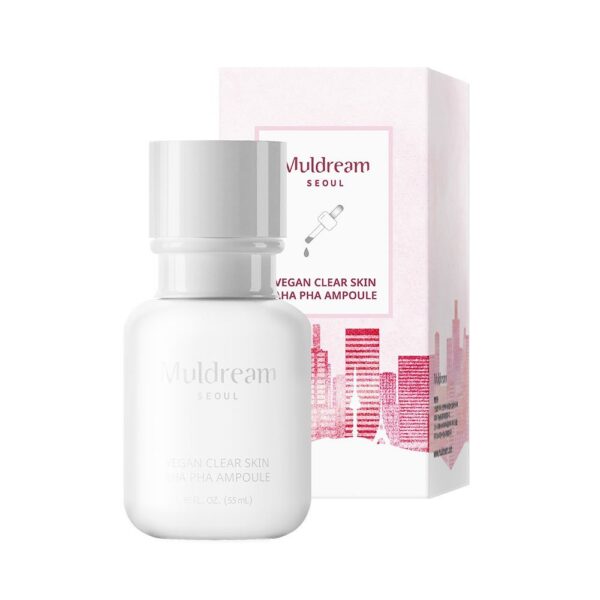 Muldream, Vegan Clear Skin AHA PHA Ampoule, Acne, Oily Skin