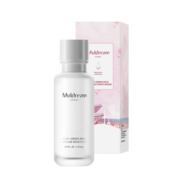 Muldream, Vegan Green Mild All in One Moisturizer, Lotion, Dryness, Lotion