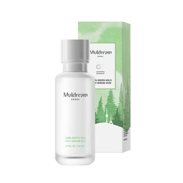 Muldream, Vegan Green Mild FRESH Serum Toner, Serum, Acne, Mist