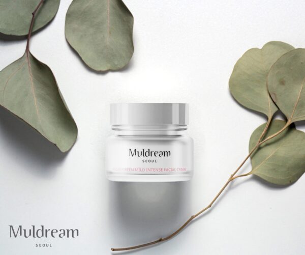 Muldream, Vegan Green Mild INTENSE Facial Cream, Face Cream, Dryness, Face Cream