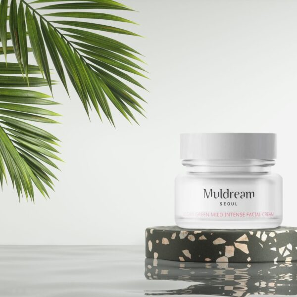 Muldream, Vegan Green Mild INTENSE Facial Cream, Face Cream, Dryness, Face Cream