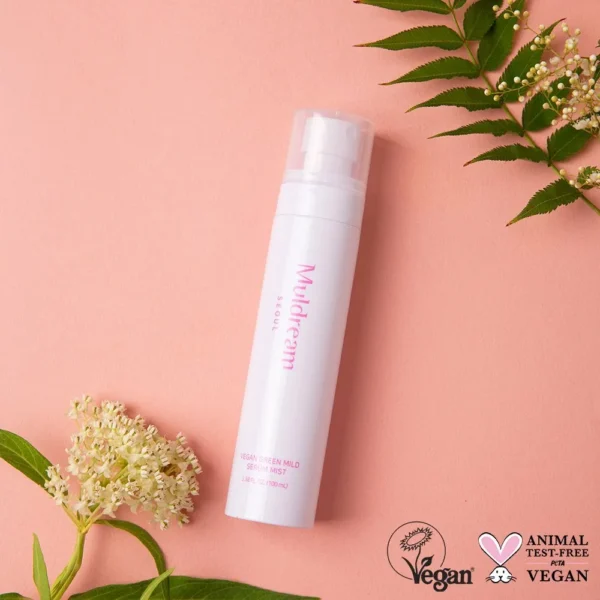 Muldream, Vegan Green Mild Serum Mist, Acne, Dryness