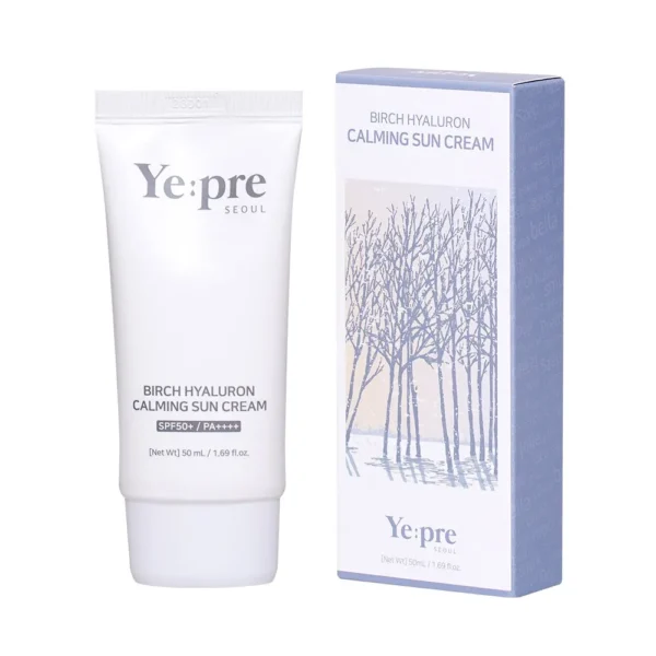 Ye:pre, Birch Hyaluron Calming Sun Cream SPF50+PA++++, Sunscreen, Dryness, Normal Skin