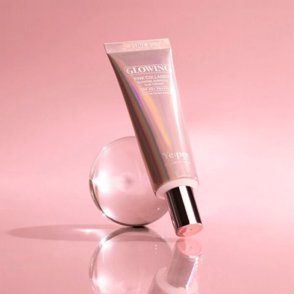 Ye:pre, Pink Collagen Ampoule Sun Cream SPF50+ PA++++, Dryness, Face Cream